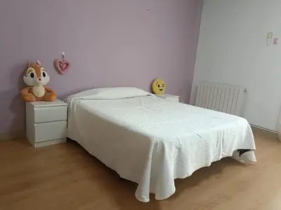 Cama o camas de una habitación en El Refugio de Alcubierre