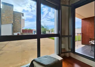 Un balcón o terraza de Apartamento Balaitús: Las Margas Golf