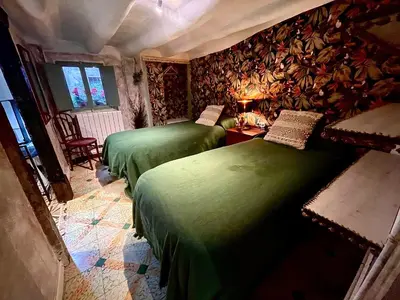 Cama o camas de una habitación en Riojania La Posada