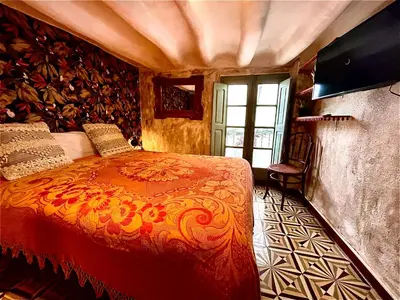 Cama o camas de una habitación en Riojania La Posada