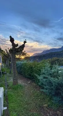 Paisaje cerca de este camping