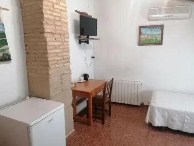 Una televisión o centro de entretenimiento en Casa Gil Guara