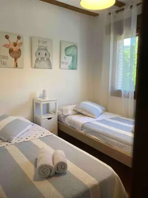 Cama o camas de una habitación en La Huerta