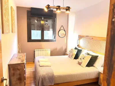 Cama o camas de una habitación en El mirador de la Reina