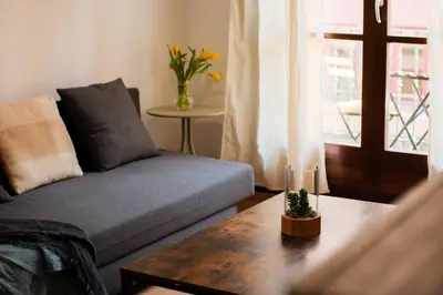 Zona de estar de Suite Somontano | 1 Dormitorio | 4 Pax | Balcón