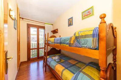 Cama o camas de una habitación en Apartamento Gabacha. Bisaurri