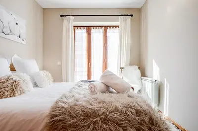 Cama o camas de una habitación en Roca Blanca - Pleta de Nheu by Totiaran