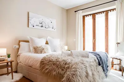 Cama o camas de una habitación en Roca Blanca - Pleta de Nheu by Totiaran