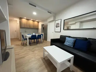 Una cocina o zona de cocina en Aparts Zentrum Barrioverde