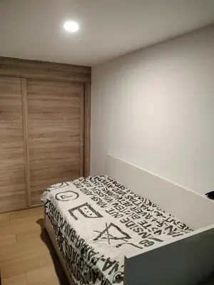 Cama o camas de una habitación en Apartment in the center of Pamplona