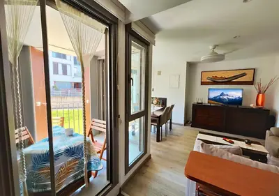 Una televisión o centro de entretenimiento en Apartamento Peña Telera: Las Margas Golf