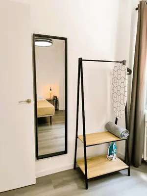 Cama o camas de una habitación en La Parada de Arco by Alogest