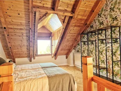 Cama o camas de una habitación en El Puyal de Benas