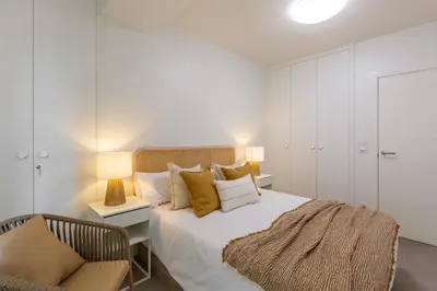 Cama o camas de una habitación en Apartamentos Kyns