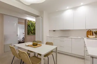 Una cocina o zona de cocina en Apartamentos Kyns