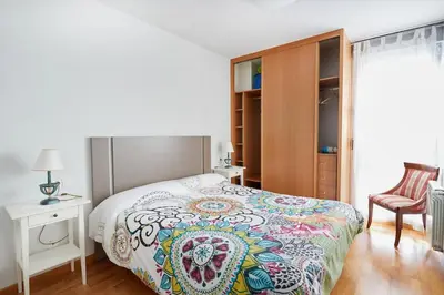 Cama o camas de una habitación en Bee Happy Erletokieta apartamento en Pamplona