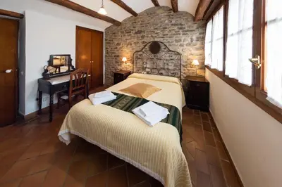 Cama o camas de una habitación en Casa Rural La Choca