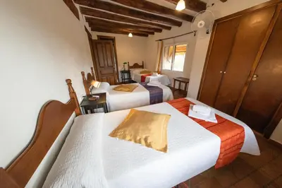 Cama o camas de una habitación en Casa Rural La Choca