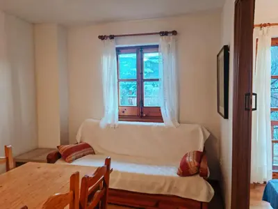 Cama o camas de una habitación en Confort en la Vall de Boí - Sol y buena ubicación - Cuc 5