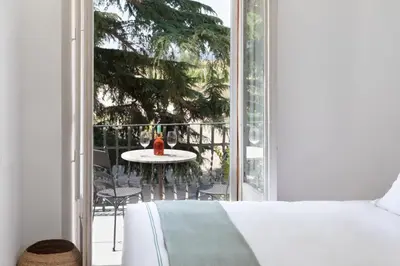 Cama o camas de una habitación en Hotel Dosterras
