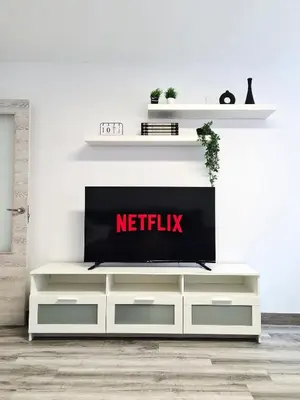 Una televisión o centro de entretenimiento en Casa Pinares de Venecia