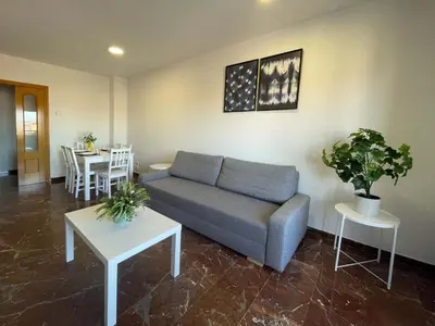 Zona de estar de Apartamentos Zaragoza Suites El Pilar 3000