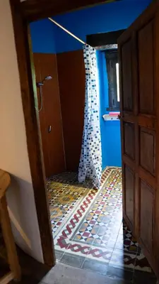 Cama o camas de una habitación en Casa Salinesena, casa rural en Navarra