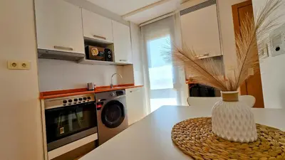 Una cocina o zona de cocina en Discover Tarazona from This Central & Peaceful Flat