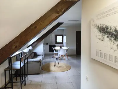 Zona de estar de Apartamento ático Belabarce