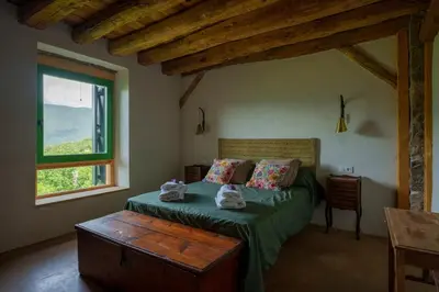 Cama o camas de una habitación en Borda Viñuels