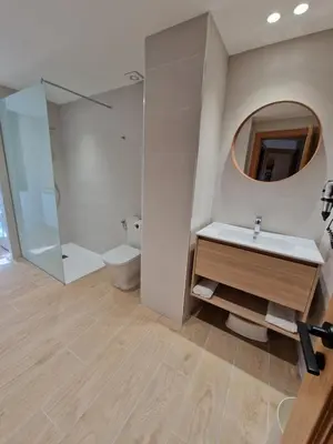 Un baño de Apartamentos con encanto entre naturaleza, rutas y bodegas - Casa Albañil
