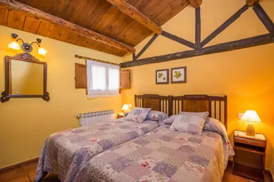 Cama o camas de una habitación en Casa El Mirador