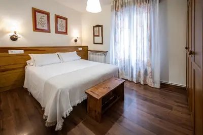 Cama o camas de una habitación en Pichuana - chimenea 2 dormitorios