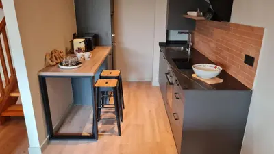 Una cocina o zona de cocina en Barruera DÚPLEX