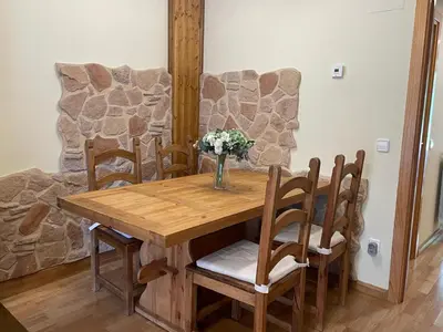Zona de estar de Casa Calma Villanúa