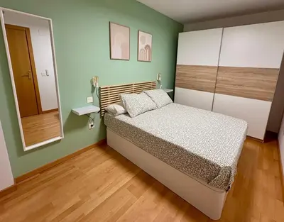 Cama o camas de una habitación en Apartamento Blesino