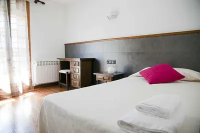 Cama o camas de una habitación en Casa La Lourdes