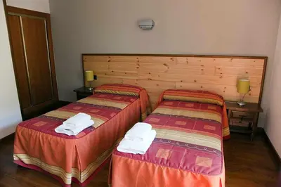 Cama o camas de una habitación en Casa La Lourdes