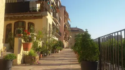 Jardín al aire libre en Cal Comabella
