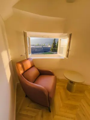 Zona de estar de Apartamento Casa la Rubia Jaca