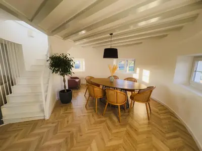 Zona de estar de Apartamento Casa la Rubia Jaca