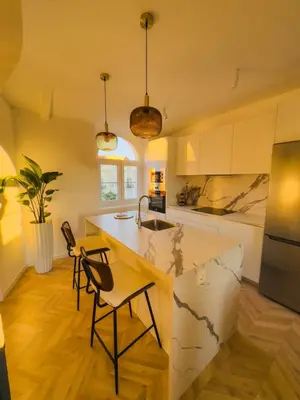 Una cocina o zona de cocina en Apartamento Casa la Rubia Jaca