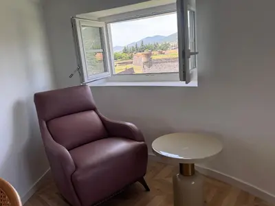 Zona de estar de Apartamento Casa la Rubia Jaca