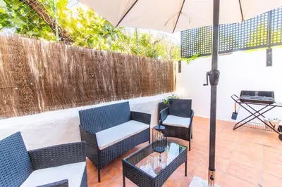 Un patio o zona al aire libre en Pyrenees Escape with Terrace and BBQ
