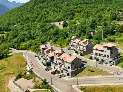 Paisaje cerca de este chalet de montaña