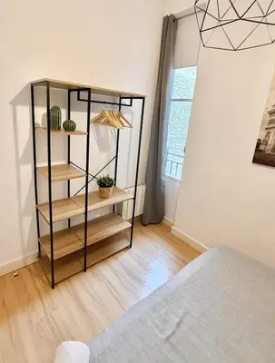 Cama o camas de una habitación en Tu Refugio en Zaragoza - Vive Zaragoza IX