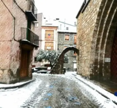 Apartamento Isona en Pirineo en invierno