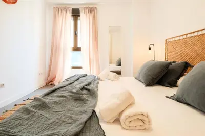 Cama o camas de una habitación en Balloon House Casco Antiguo WiFi 4 Pax Nespresso