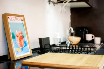 Una cocina o zona de cocina en Balloon House Casco Antiguo WiFi 4 Pax Nespresso