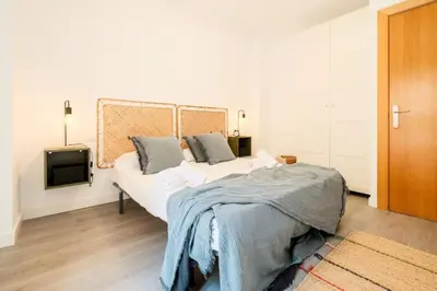Cama o camas de una habitación en Balloon House Casco Antiguo WiFi 4 Pax Nespresso